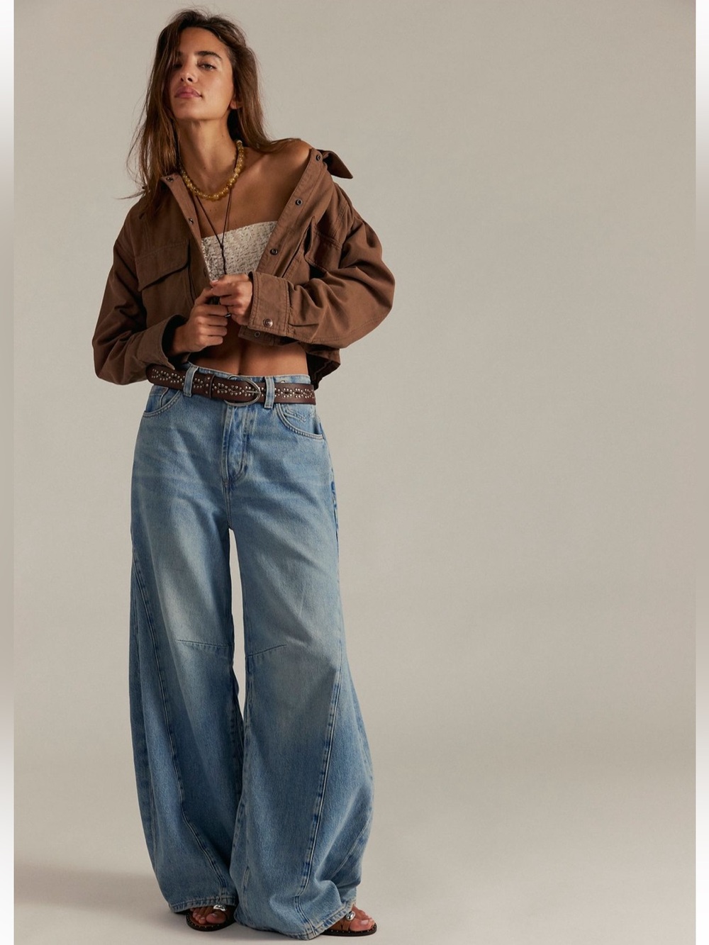 Free People Wide Leg Light Blue Women’s Jeans